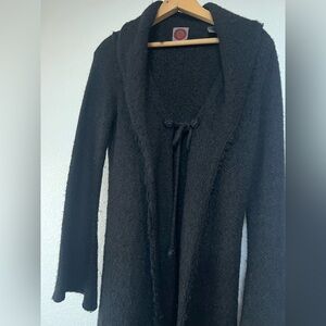 Elegant Black Cardigan Sweater